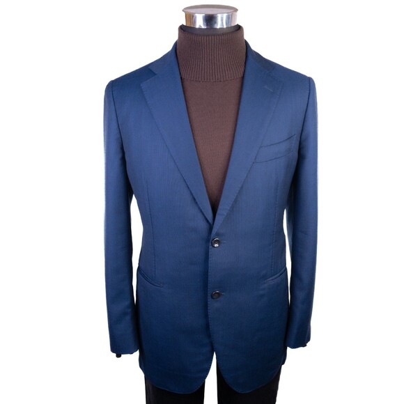 SuitSupply La Spalla Sz 44R Navy Blue Unconstructed Blazer Sport coat Jacket EUC - Picture 2 of 14